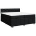 Pat box spring cu saltea, negru, 200x200 cm, textil - WALTI WALTI