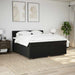 Pat box spring cu saltea, negru, 200x200 cm, textil - WALTI WALTI