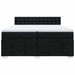 Pat box spring cu saltea, negru, 200x200 cm, textil - WALTI WALTI