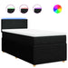 Pat box spring cu saltea, negru, 80x200 cm, textil - WALTI WALTI