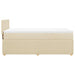 Pat box spring cu saltea, crem, 80x200 cm, textil - WALTI WALTI