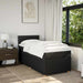Pat box spring cu saltea, negru, 80x200 cm, textil - WALTI WALTI