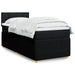 Pat box spring cu saltea, negru, 80x200 cm, textil - WALTI WALTI