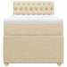 Pat box spring cu saltea, crem, 80x200 cm, textil - WALTI WALTI