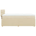 Pat box spring cu saltea, crem, 80x200 cm, textil - WALTI WALTI