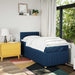 Pat box spring cu saltea, albastru, 80x200 cm, textil - WALTI WALTI