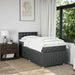 Pat box spring cu saltea, gri închis, 80x200 cm, textil - WALTI WALTI