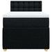 Pat box spring cu saltea, negru, 80x200 cm, textil - WALTI WALTI