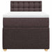 Pat box spring cu saltea, maro închis, 80x200 cm, textil - WALTI WALTI