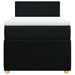 Pat box spring cu saltea, negru, 90x190 cm, textil - WALTI WALTI