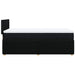 Pat box spring cu saltea, negru, 90x190 cm, textil - WALTI WALTI