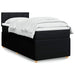 Pat box spring cu saltea, negru, 90x190 cm, textil - WALTI WALTI