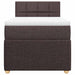 Pat box spring cu saltea, maro închis, 90x190 cm, textil - WALTI WALTI
