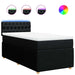 Pat box spring cu saltea, negru, 90x190 cm, textil - WALTI WALTI