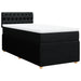 Pat box spring cu saltea, negru, 90x190 cm, textil - WALTI WALTI