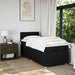 Pat box spring cu saltea, negru, 90x190 cm, textil - WALTI WALTI