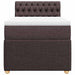 Pat box spring cu saltea, maro închis, 90x190 cm, textil - WALTI WALTI