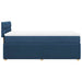 Pat box spring cu saltea, albastru, 90x190 cm, textil - WALTI WALTI