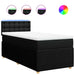 Pat box spring cu saltea, negru, 90x190 cm, textil - WALTI WALTI