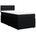 Pat box spring cu saltea, negru, 90x190 cm, textil - WALTI WALTI