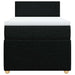 Pat box spring cu saltea, negru, 90x200 cm, textil - WALTI WALTI