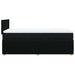 Pat box spring cu saltea, negru, 90x200 cm, textil - WALTI WALTI