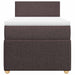 Pat box spring cu saltea, maro închis, 90x200 cm, textil - WALTI WALTI