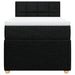 Pat box spring cu saltea, negru, 90x200 cm, textil - WALTI WALTI