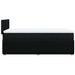 Pat box spring cu saltea, negru, 90x200 cm, textil - WALTI WALTI