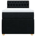 Pat box spring cu saltea, negru, 90x200 cm, textil - WALTI WALTI