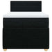 Pat box spring cu saltea, negru, 100x200 cm, textil - WALTI WALTI