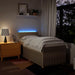 Pat box spring cu saltea, crem, 100x200 cm, textil - WALTI WALTI