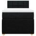 Pat box spring cu saltea, negru, 100x200 cm, textil - WALTI WALTI