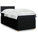 Pat box spring cu saltea, negru, 100x200 cm, textil - WALTI WALTI