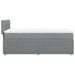 Pat box spring cu saltea, gri deschis, 100x200 cm, textil - WALTI WALTI