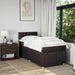 Pat box spring cu saltea, maro închis, 100x200 cm, textil - WALTI WALTI