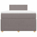 Pat box spring cu saltea, taupe, 120x190 cm material textil - WALTI WALTI