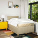 Pat continental cu saltea, crem, 120x190 cm, textil - WALTI WALTI