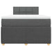 Pat box spring cu saltea, gri închis, 120x190 cm, textil - WALTI WALTI
