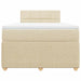 Pat continental cu saltea, crem, 120x190 cm, textil - WALTI WALTI