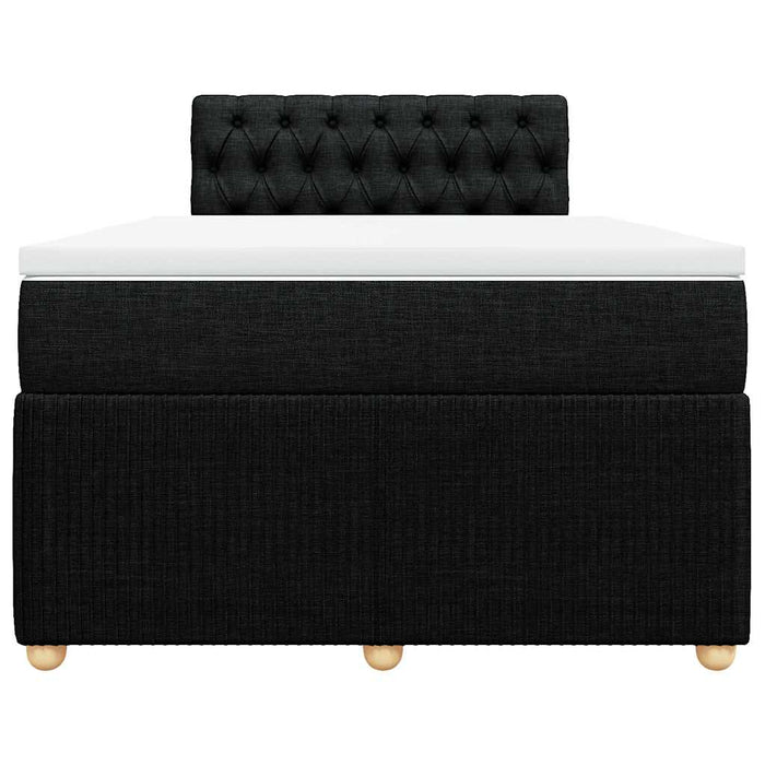 Pat box spring cu saltea, negru, 120x190 cm, catifea - WALTI WALTI