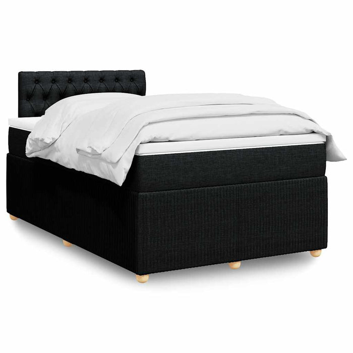 Pat box spring cu saltea, negru, 120x190 cm, catifea - WALTI WALTI