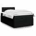 Pat box spring cu saltea, negru, 120x190 cm, catifea - WALTI WALTI