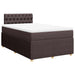 Pat box spring cu saltea, maro închis, 120x190 cm, textil - WALTI WALTI