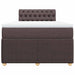 Pat box spring cu saltea, maro închis, 120x190 cm, textil - WALTI WALTI