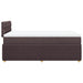 Pat box spring cu saltea, maro închis, 120x190 cm, textil - WALTI WALTI
