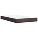 Pat box spring cu saltea, maro închis, 120x190 cm, textil - WALTI WALTI