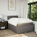 Pat box spring cu saltea, taupe, 120x190 cm material textil - WALTI WALTI