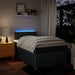 Pat box spring cu saltea, albastru, 120x190 cm, material textil - WALTI WALTI