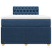 Pat box spring cu saltea, albastru, 120x190 cm, material textil - WALTI WALTI